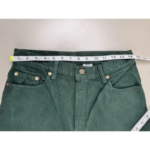 Vintage 1994 Levis 550 Womens 11 Relaxed Fit Tapered Leg Green USA Made Western - Picture 5 of 16